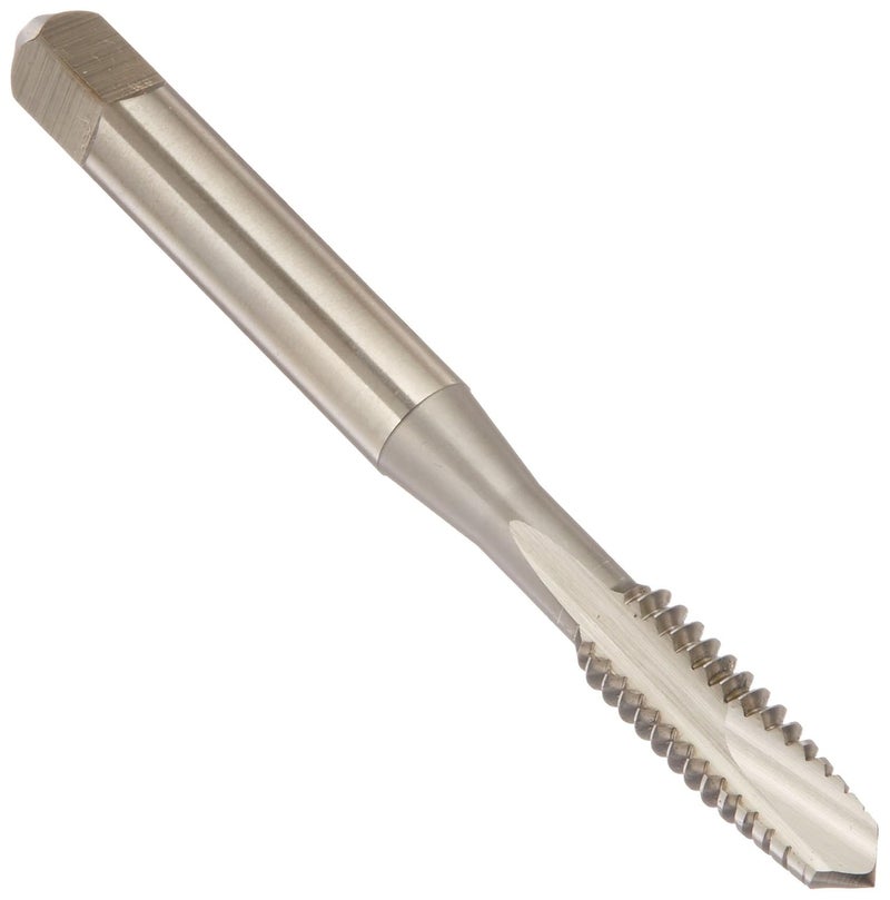 YG -1 K9 Series Vanadium Alloy HSS Spiral Pointed Tap, Uncoated (Bright) Finish, Round Shank with Square End, Plug Chamfer, 6-32 Thread Size, H3 Tolerance - Image 1